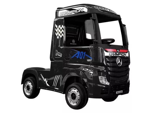 Vaikiškas elektromobilis Mercedes Actros juodas