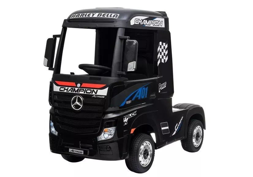 Vaikiškas elektromobilis Mercedes Actros juodas