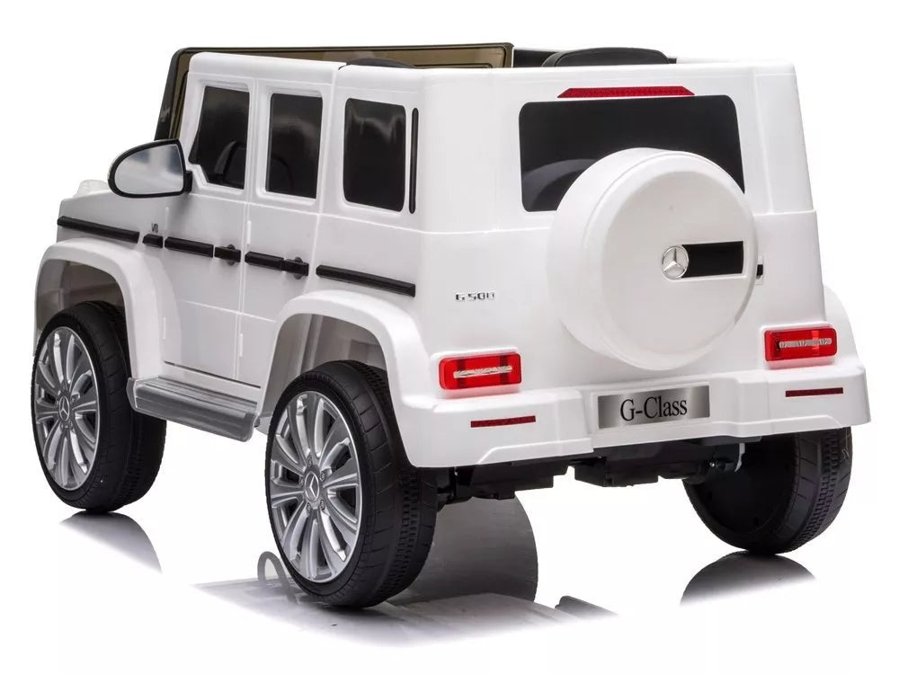 Vaikiškas elektromobilis Mercedes G500 baltas