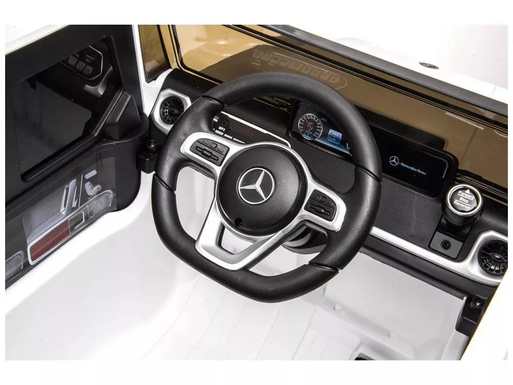 Vaikiškas elektromobilis Mercedes G500 baltas
