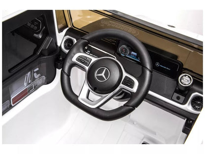 Vaikiškas elektromobilis Mercedes G500 baltas