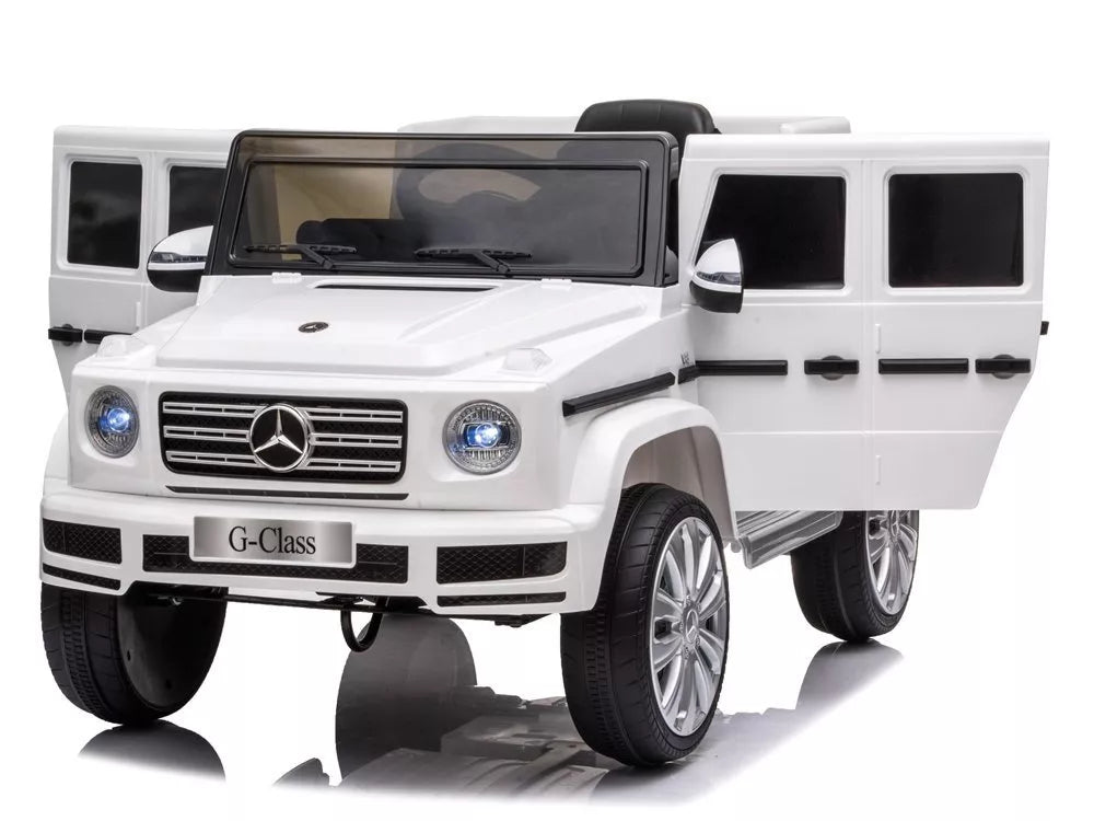 Vaikiškas elektromobilis Mercedes G500 baltas