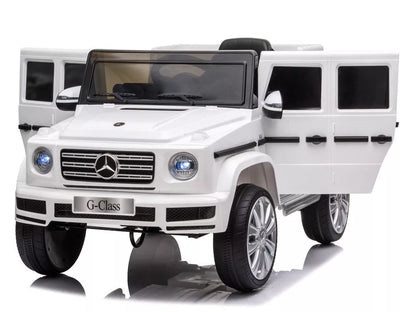 Vaikiškas elektromobilis Mercedes G500 baltas