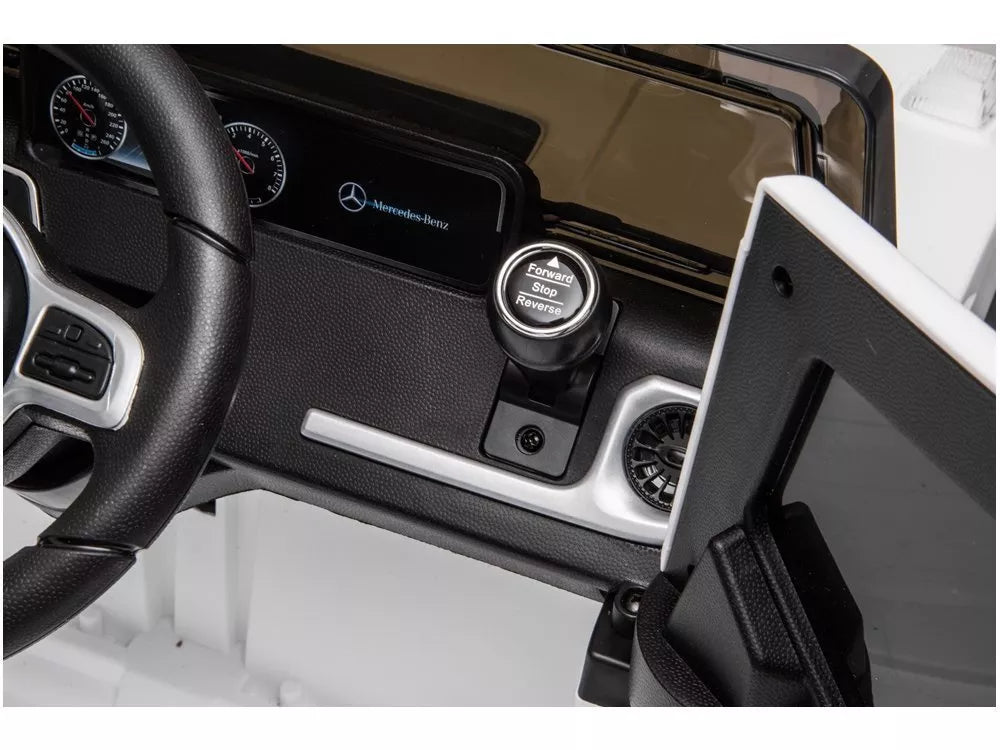 Vaikiškas elektromobilis Mercedes G500 baltas