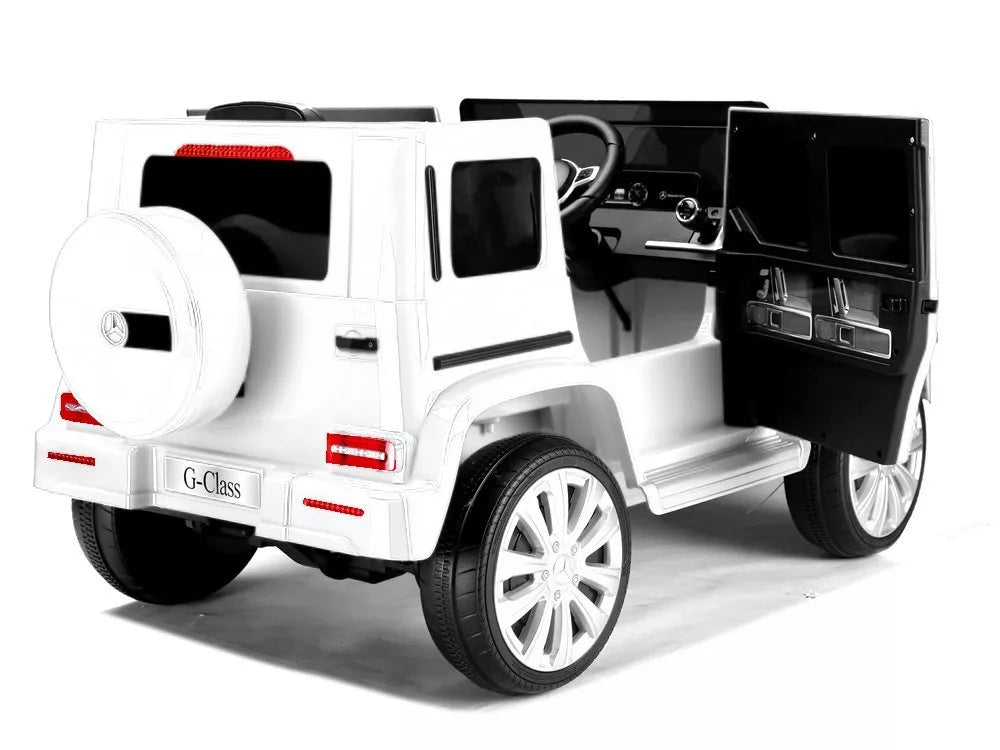 Vaikiškas elektromobilis Mercedes G500 baltas