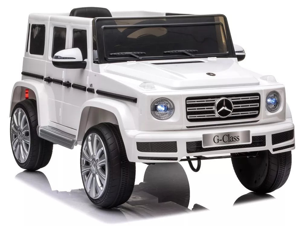 Vaikiškas elektromobilis Mercedes G500 baltas