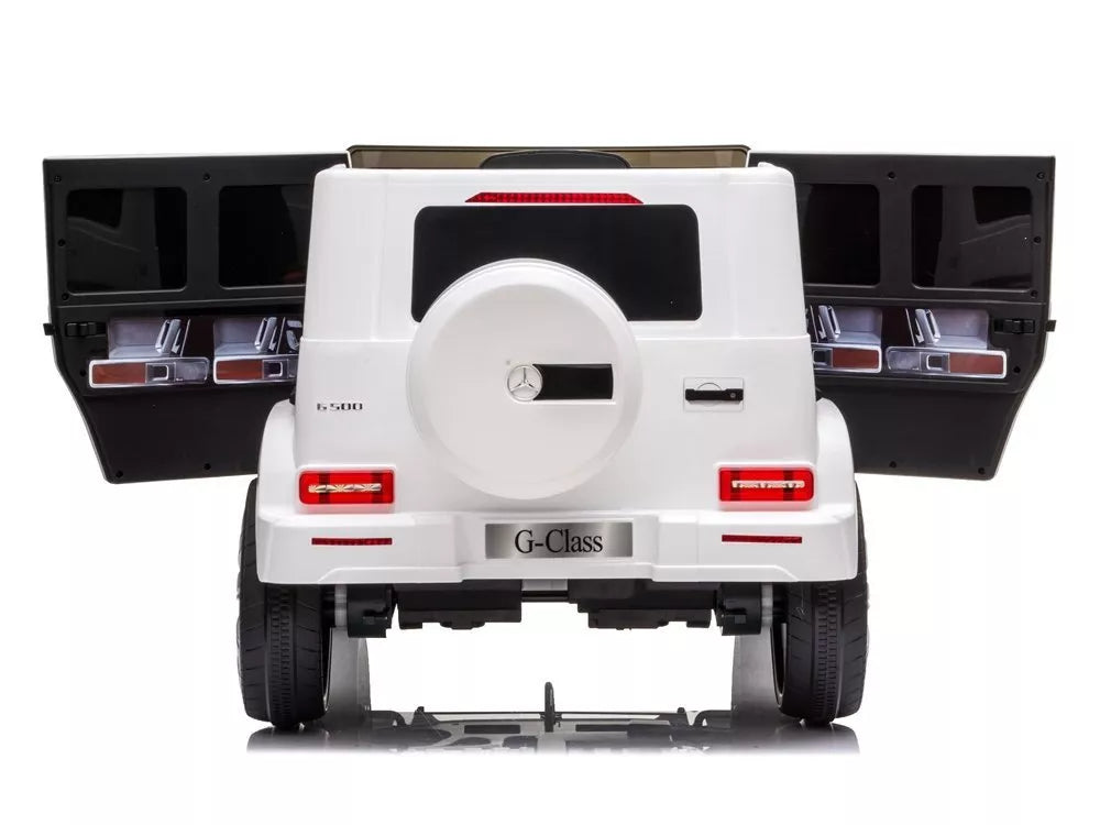 Vaikiškas elektromobilis Mercedes G500 baltas