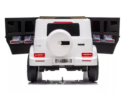 Vaikiškas elektromobilis Mercedes G500 baltas