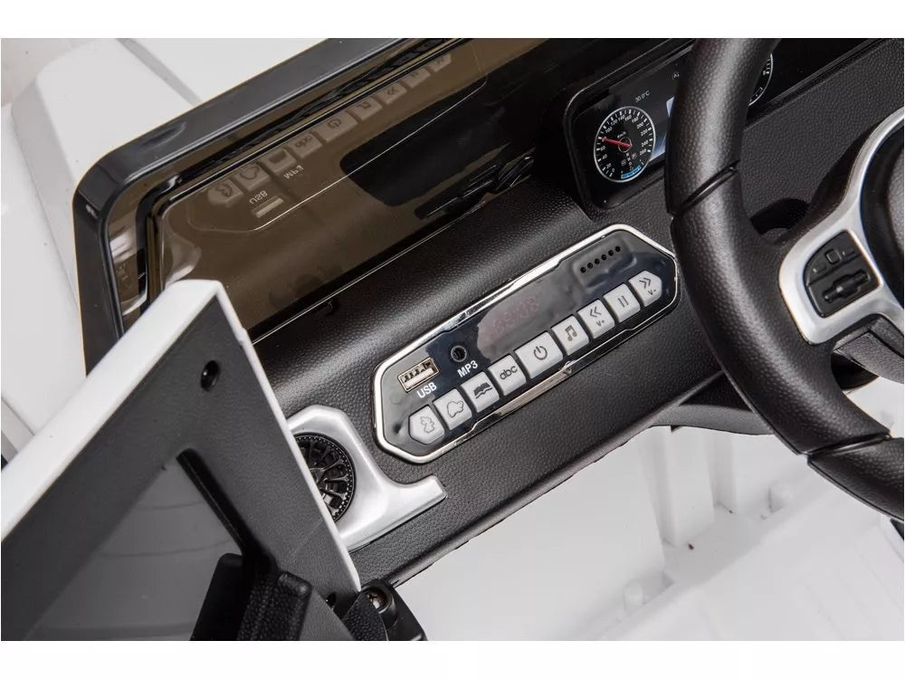 Vaikiškas elektromobilis Mercedes G500 baltas