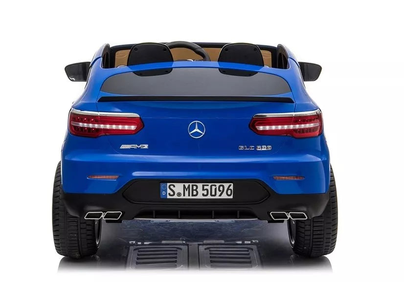 Vaikiškas elektromobilis Mercedes GLC 63S QLS MP4, mėlynas, dažytas