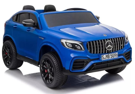 Vaikiškas elektromobilis Mercedes GLC 63S QLS MP4, mėlynas, dažytas