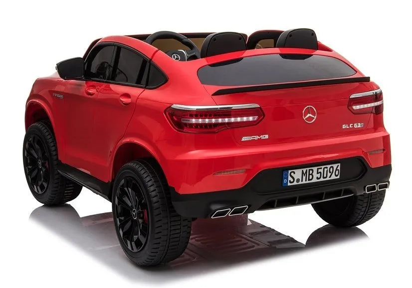 Vaikiškas elektromobilis Mercedes GLC 63S QLS Raudonos spalvos
