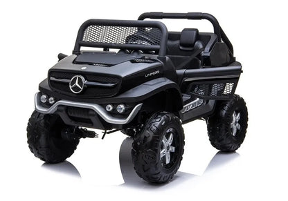 Vaikiškas elektromobilis Mercedes Unimog 4x4, juodas