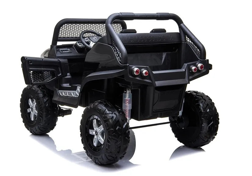 Vaikiškas elektromobilis Mercedes Unimog 4x4, juodas