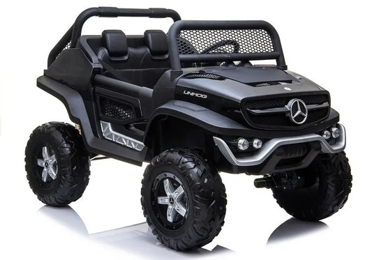 Vaikiškas elektromobilis Mercedes Unimog 4x4, juodas