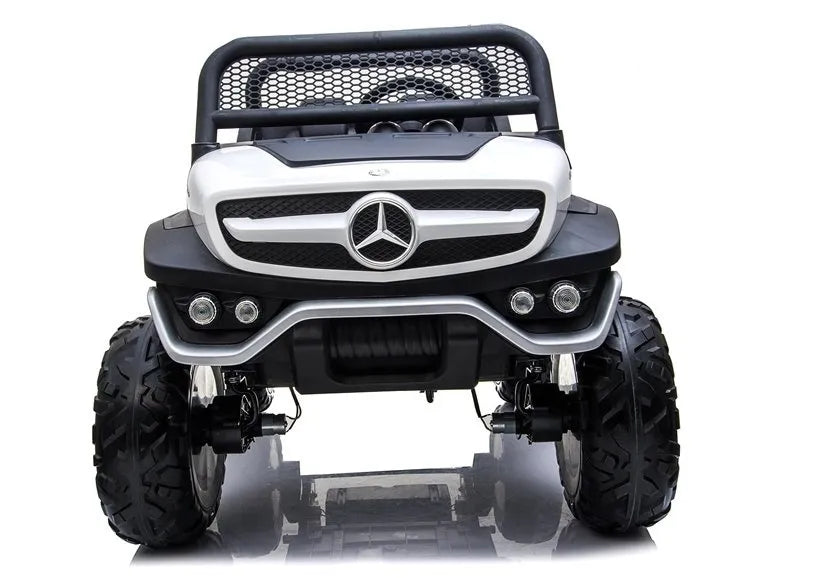 Vaikiškas elektromobilis Mercedes Unimog baltas
