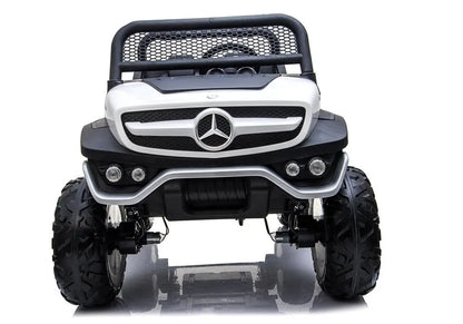 Vaikiškas elektromobilis Mercedes Unimog baltas