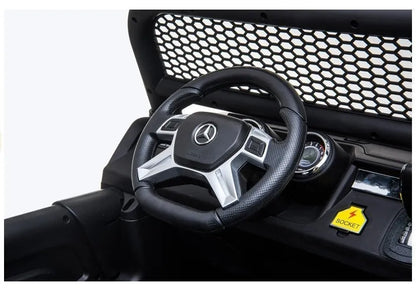 Vaikiškas elektromobilis Mercedes Unimog baltas
