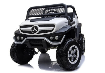 Vaikiškas elektromobilis Mercedes Unimog baltas