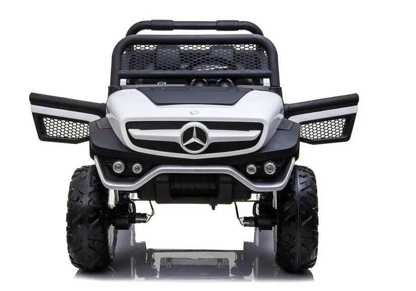 Vaikiškas elektromobilis Mercedes Unimog baltas