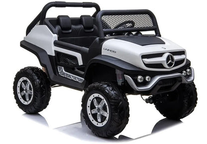 Vaikiškas elektromobilis Mercedes Unimog baltas