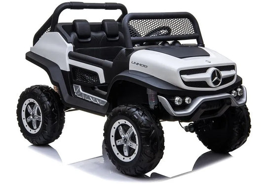 Vaikiškas elektromobilis Mercedes Unimog baltas