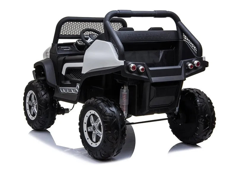 Vaikiškas elektromobilis Mercedes Unimog baltas