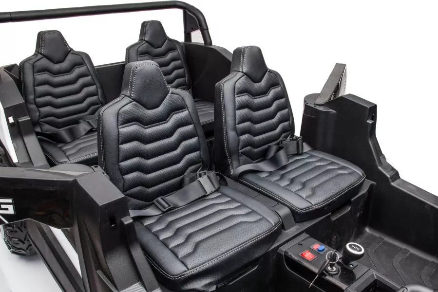 Vaikiškas elektromobilis visureigis Buggy A033 4x4 24V balta