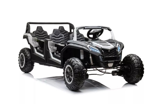 Vaikiškas elektromobilis visureigis Buggy A033 4x4 24V balta