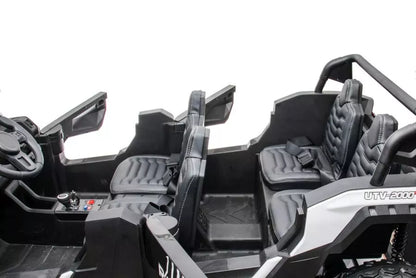 Vaikiškas elektromobilis visureigis Buggy A033 4x4 24V balta
