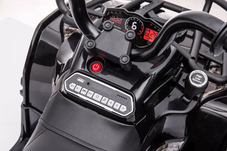 Vaikiškas keturratis elektrinis LEAN CARS Madman JS009 Juodas