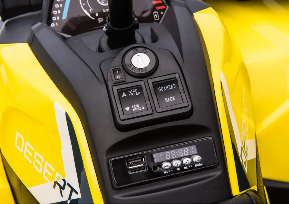 Vaikiškas keturratis LEAN CARS XMX607 – Geltonas