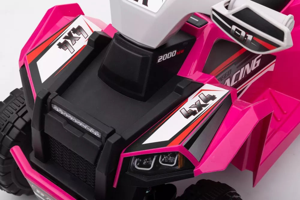Vaikiškas keturratis LEAN CARS XMX630T su priekaba, rožinis