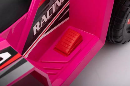 Vaikiškas keturratis LEAN CARS XMX630T su priekaba, rožinis