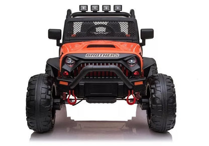 Vaikiškas vienvietis elektromobilis Jeep JC666, oranžinis