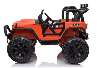 Vaikiškas vienvietis elektromobilis Jeep JC666, oranžinis