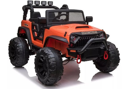 Vaikiškas vienvietis elektromobilis Jeep JC666, oranžinis