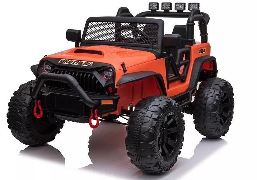 Vaikiškas vienvietis elektromobilis Jeep JC666, oranžinis