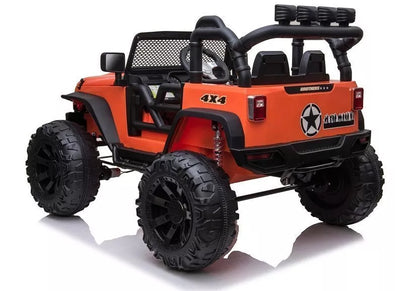 Vaikiškas vienvietis elektromobilis Jeep JC666, oranžinis